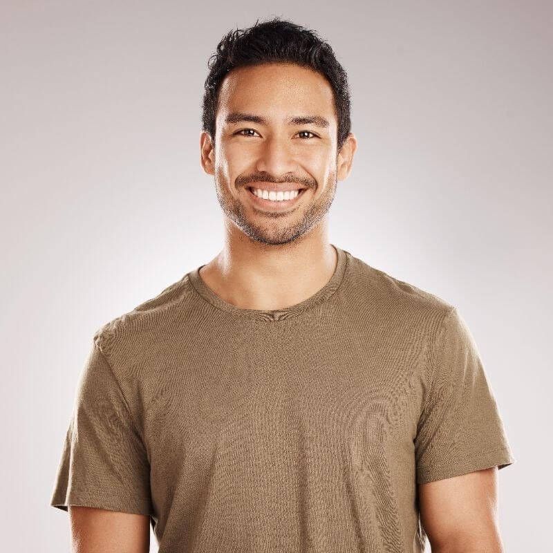 Man smiling